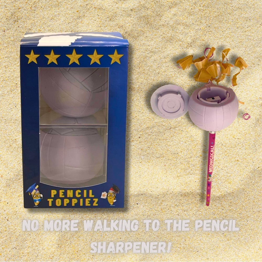Pencil Toppiez! Premium Volleyball Multipurpose Pencil Topper (pack of 2)